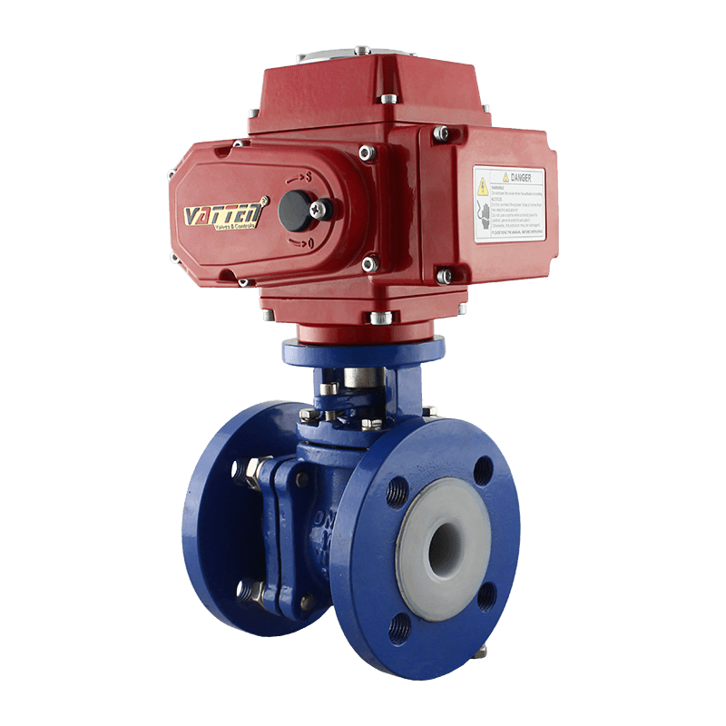 Electric Fluorine-lined Ball Valve