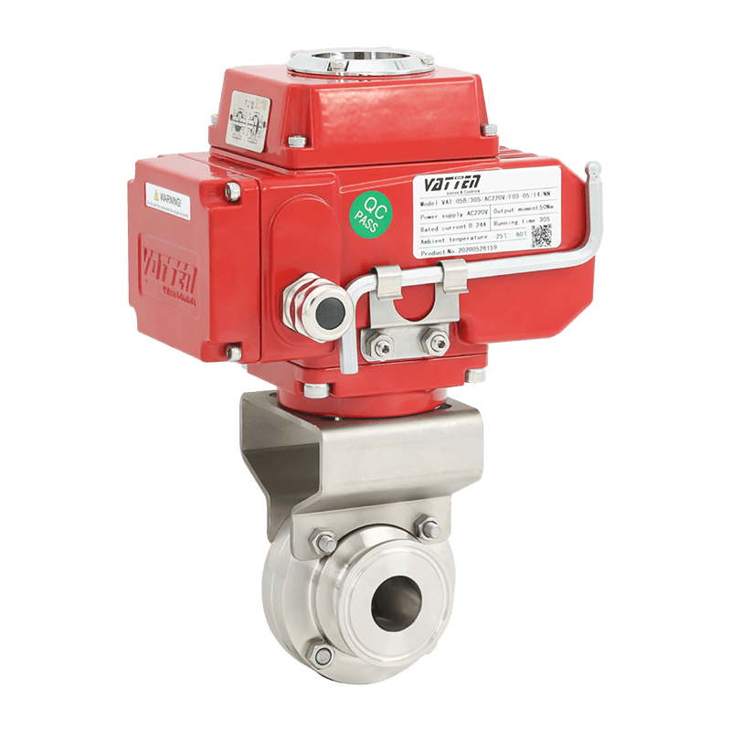 Electric Sanitary Clamp Butterfly Valve