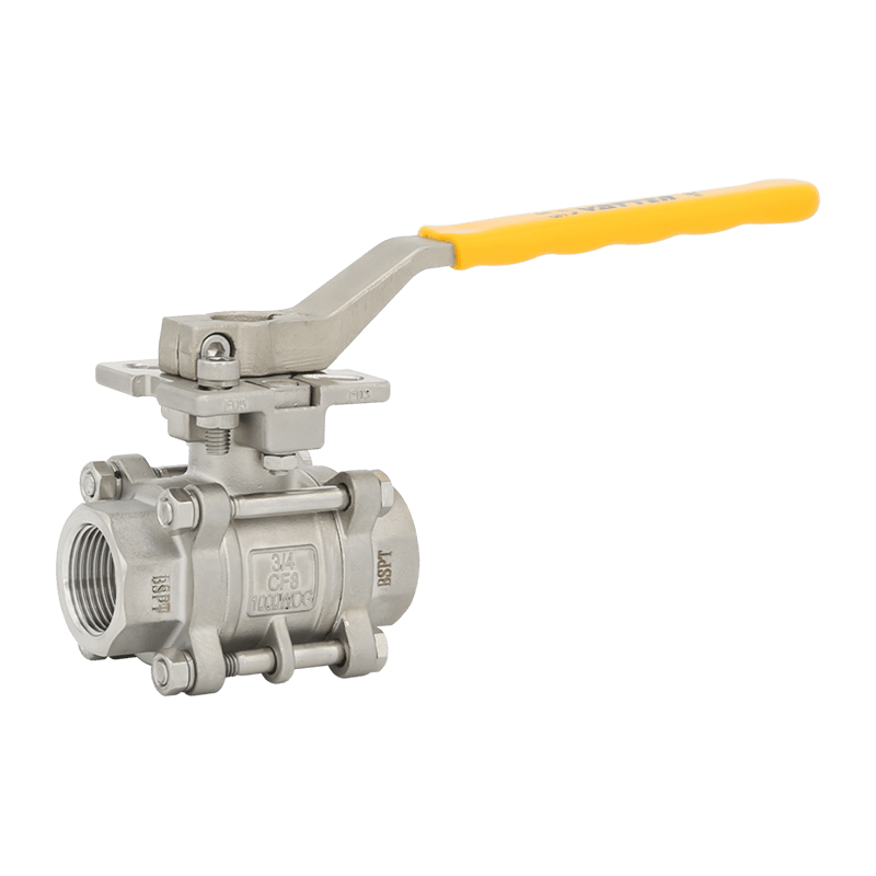 Manu-manong 3-Piece Threaded Ball Valve