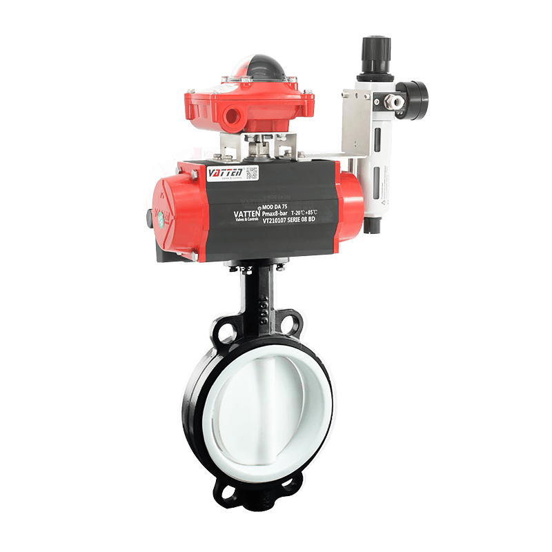 Pneumatic Full-Lined PTFE Butterfly Valve