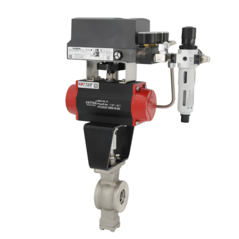 Pneumatic V-type na Ball Valve